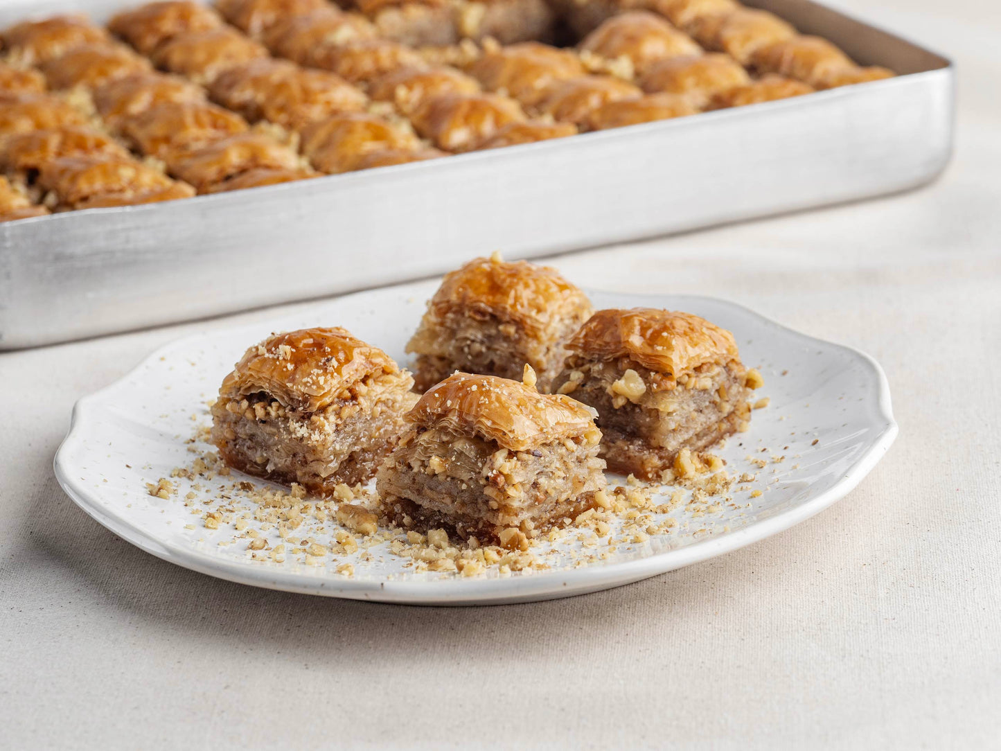 Cevizli ev yapımı baklava, el açması yufka, sade yağlı, Babazade İstanbul